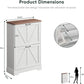 Semiocthome Shoe Cabinet with 2 Flip Drawers