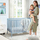 Palmer 3-in-1 Convertible Island Crib Baby Blue