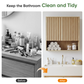 Semiocthome Medicine Cabinet Bathroom Wall Storage Cabinet with Fluted Doors and Adjustable Shelves, Natural Oak