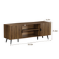 Algherohein Walnut TV Stands,Storage Cabinet and Shelf TV Console