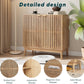 Smart FENDEE Kitchen Buffet Cabinet with Adjustable Shelf, Wood Coffee Bar Cabinet Sideboard,Natural