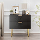 Semiocthome Night Stands for Bedroom with Wave Pattern,Modern End Tables with 2 Drawer