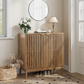 Algherohein Mid-Century Shoe Cabinet, 7-Tier, Adjustable Shelves, 20-24 Pair Capacity, Walnut