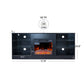 Algherohein Fireplace TV Stand for 65 inch TV,57.8in L Electric Fireplace Entertainment Center