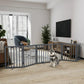 Semiocthome Ultra Wide Foldable Pet Gate for Doorway,Freestanding Dog Gates for Stairs