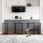 Semiocthome Ultra Wide Foldable Pet Gate for Doorway,Freestanding Dog Gates for Stairs