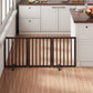 Smart FENDEE Dog Gate Bamboo Foldable Pet Gate for Doorway,24"H,Brown
