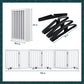 Smart FENDEE 6 Panels Foldable Dog Gate Extra Wide Entryway Freestanding Bamboo Pet Fence, 24"H,White