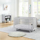 Semiocthome Livia 3-in-1 Convertible Island Crib Gray
