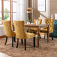 Semiocthome Modern Tufted Dining Chair Set of 2,Velvet Chair with Rivets, Dining Room