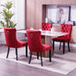 Semiocthome Modern Tufted Dining Chair Set of 2,Velvet Chair with Rivets, Dining Room