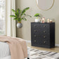 Algherohein Wood Small Dressers with Drawer for Bedroom,Modern Drawers Storage Cabinet