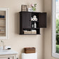 Smuxee Bathroom Storage Cabinets with Doors and Shelves,Towel Bar,over the Toilet Storage