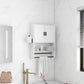 Smuxee Bathroom Wall Storage Cabinet with Towel Bar,Medicine Cabinet Organizer over The Toilet