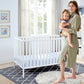 Palmer 3-in-1 Convertible Island Crib White