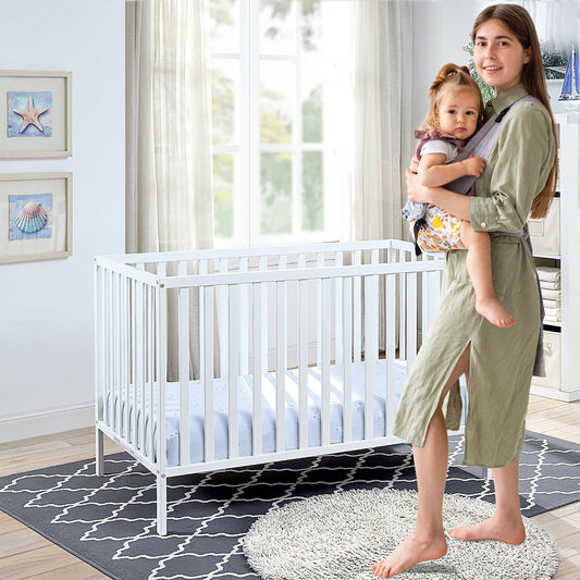 Palmer 3-in-1 Convertible Island Crib White