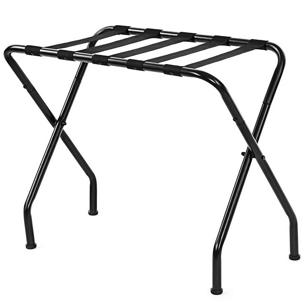 Smuxee Folding Suitcase Stand with Storage Shelf