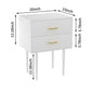Semiocthome Modern 2 Drawers Nightstand,Bedside Table for Bedroom,Adult