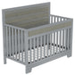 Semiocthome Certified Baby Safe Crib, Pine Solid Wood, Non-Toxic Finish, Gray
