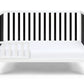 Palmer 3-in-1 Convertible Island Crib  White/Black