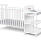 Ramsey 3-in-1 Convertible Crib and Changer Combo White