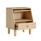 Modern simple storage cabinet bedside cabinet rattan bedside cabinet Small household furniture bedside table