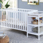 Palmer 3-in-1 Convertible Crib and Changer Combo White