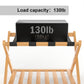 Smart FENDEE Space-Saving Foldable Bamboo Luggage Rack with Shelf