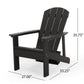 Smart FENDEE Foldable Wood Patio Chairs Set of 2 with Footrest