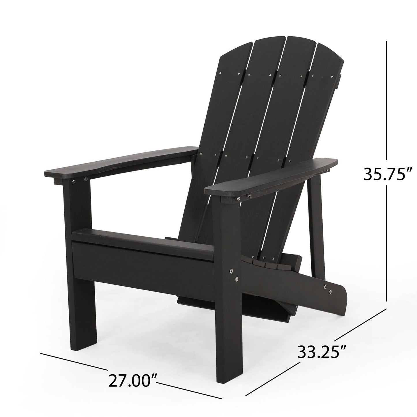 Smart FENDEE Foldable Wood Patio Chairs Set of 2 with Footrest