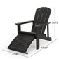 Smart FENDEE Foldable Wood Patio Chairs Set of 2 with Footrest
