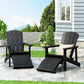 Smart FENDEE Foldable Wood Patio Chairs Set of 2 with Footrest