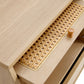 Modern simple storage cabinet bedside cabinet rattan bedside cabinet Small household furniture bedside table