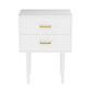 Semiocthome Modern 2 Drawers Nightstand,Bedside Table for Bedroom,Adult