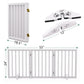 Algherohein Foldable Extra Wide Dog Gates for Indoor Doorways 24"