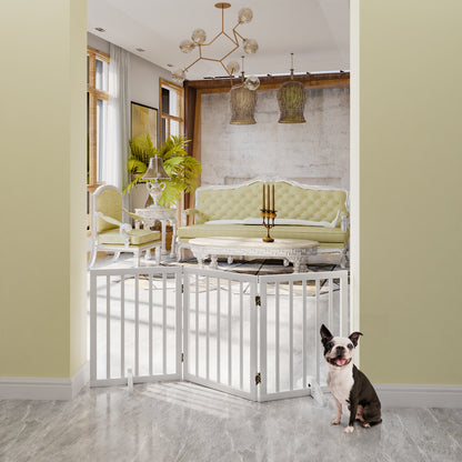 Algherohein Foldable Extra Wide Dog Gates for Indoor Doorways 24"