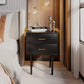 Semiocthome Modern 2 Drawers Nightstand,Bedside Table for Bedroom,Adult