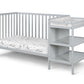 Palmer 3-in-1 Convertible Crib and Changer Combo Gray