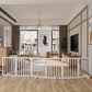 Algherohein Foldable Extra Wide Dog Gates for Indoor Doorways 24"