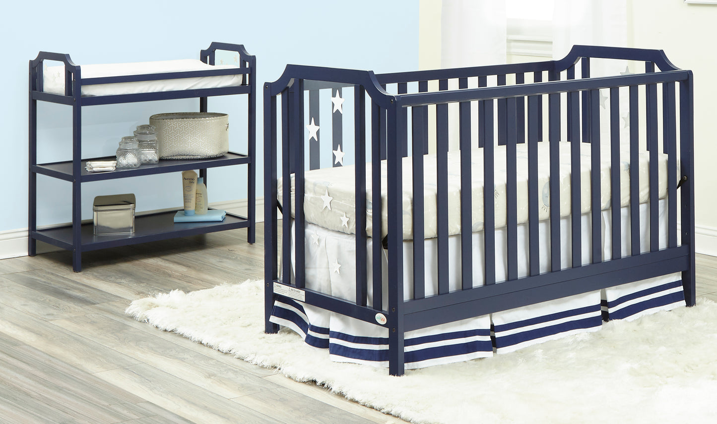 Semiocthome Celeste 3-in-1 Convertible Island Crib Navy Blue