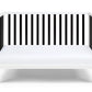 Palmer 3-in-1 Convertible Island Crib  White/Black