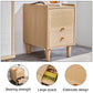 Modern simple storage cabinet MDF Board bedside cabinet rattan bedside cabinet Small household furniture bedside table