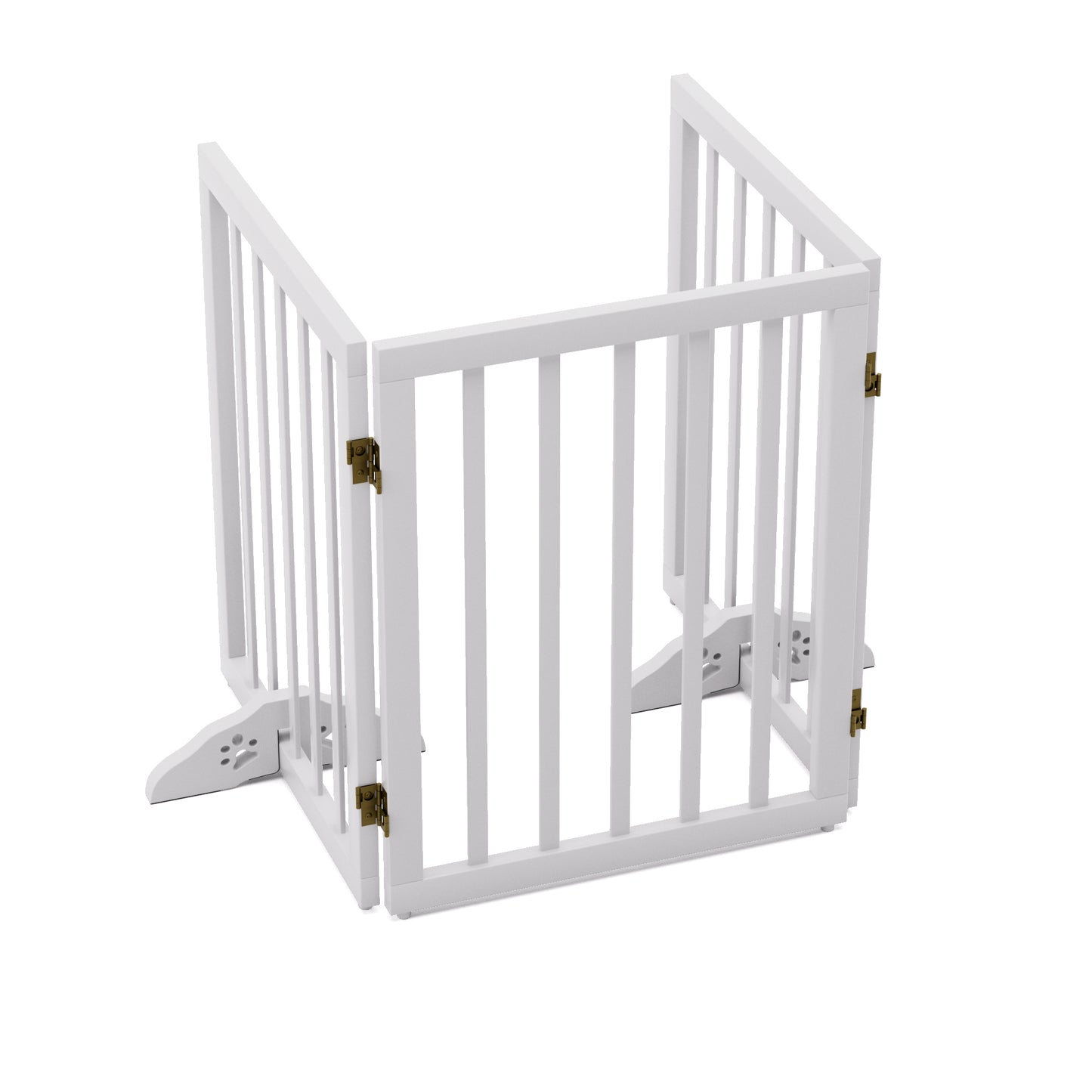 Algherohein Foldable Extra Wide Dog Gates for Indoor Doorways 24"