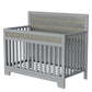 Semiocthome Certified Baby Safe Crib, Pine Solid Wood, Non-Toxic Finish, Gray