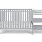 Palmer 3-in-1 Convertible Crib and Changer Combo Gray