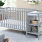 Palmer 3-in-1 Convertible Crib and Changer Combo Gray