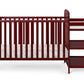 Ramsey 3-in-1 Convertible Crib and Changer Combo Cherry