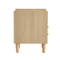 Modern simple storage cabinet MDF Board bedside cabinet rattan bedside cabinet Small household furniture bedside table