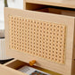 Modern simple storage cabinet MDF Board bedside cabinet rattan bedside cabinet Small household furniture bedside table