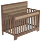 Semiocthome Certified Baby Safe Crib, Pine Solid Wood, Non-Toxic Finish, Brown